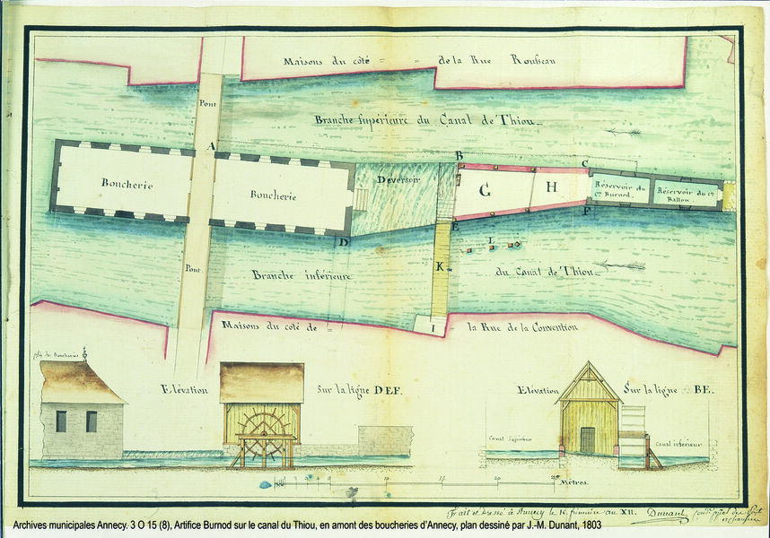 •	Plan des vieilles boucheries du pont