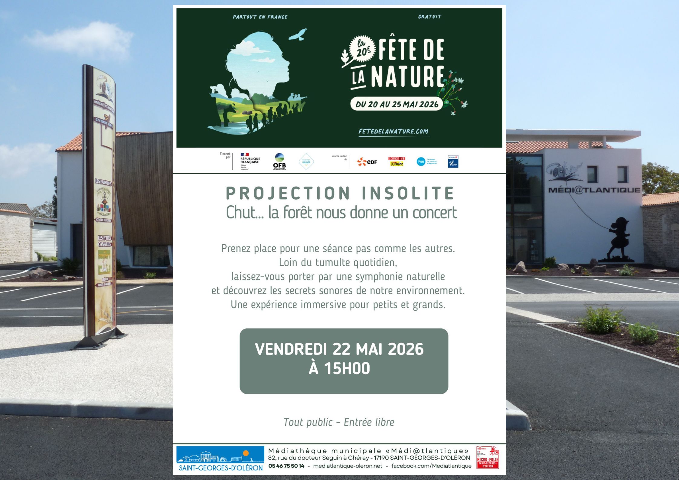 Insolite projection à la Micro-Folie. Chut... la forêt nous donne un concert