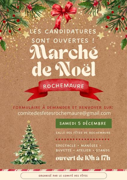 Appel à commerçants - Marché de Noël de Rochemaure_Rochemaure