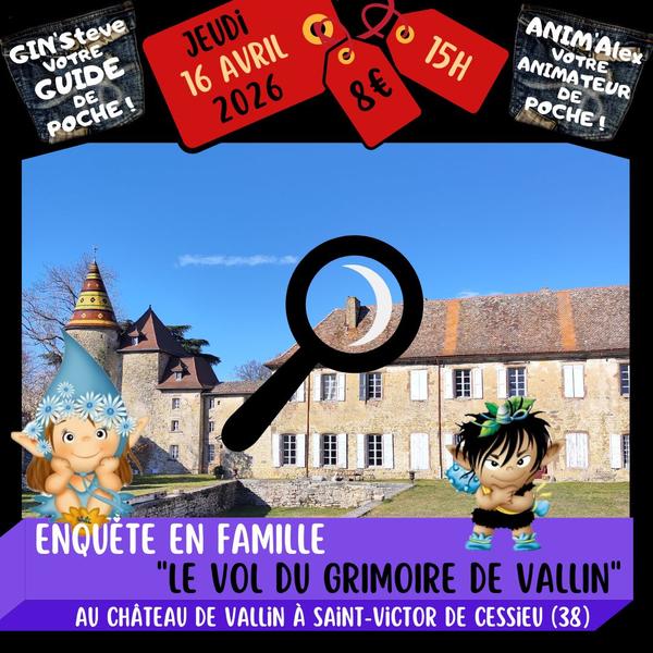 Enquête en famille Le vol du grimoire de Vallin