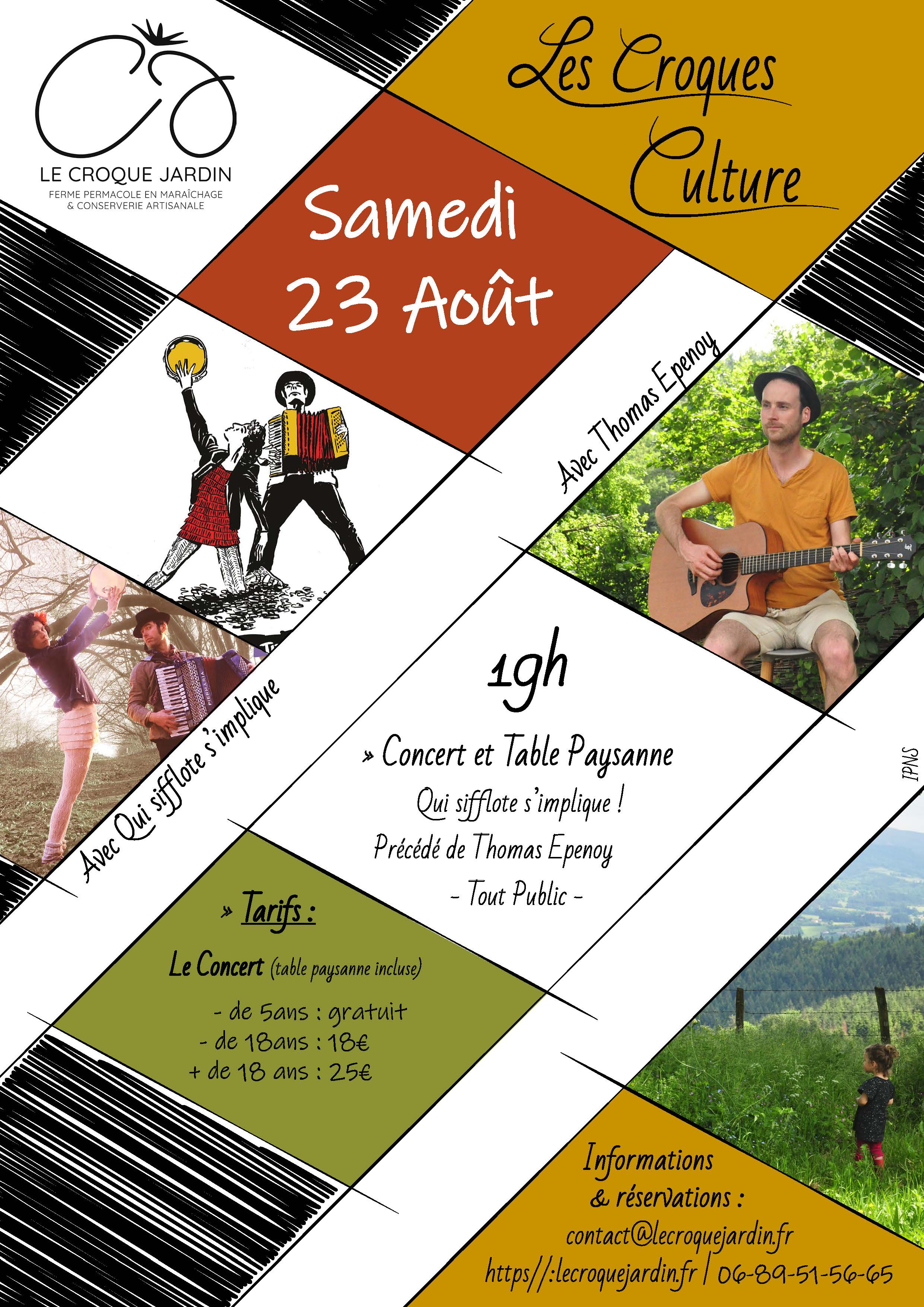 Concert et table paysanne // Bertignat