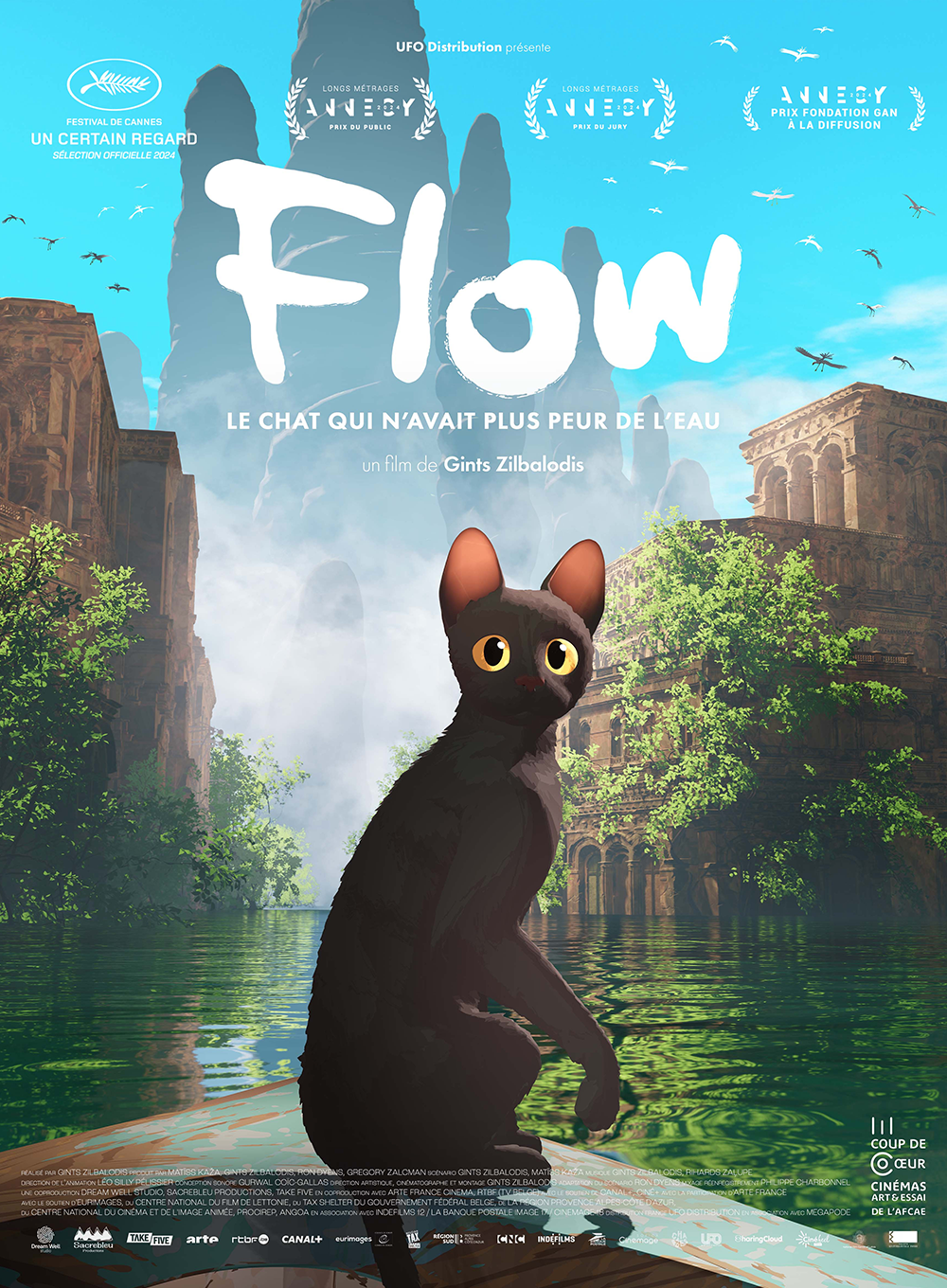 Rendez-vous futés ! : Projection cinéma du film Flow, le chat qui n'avait plus peur de l'eau (ciné-jeunesse)