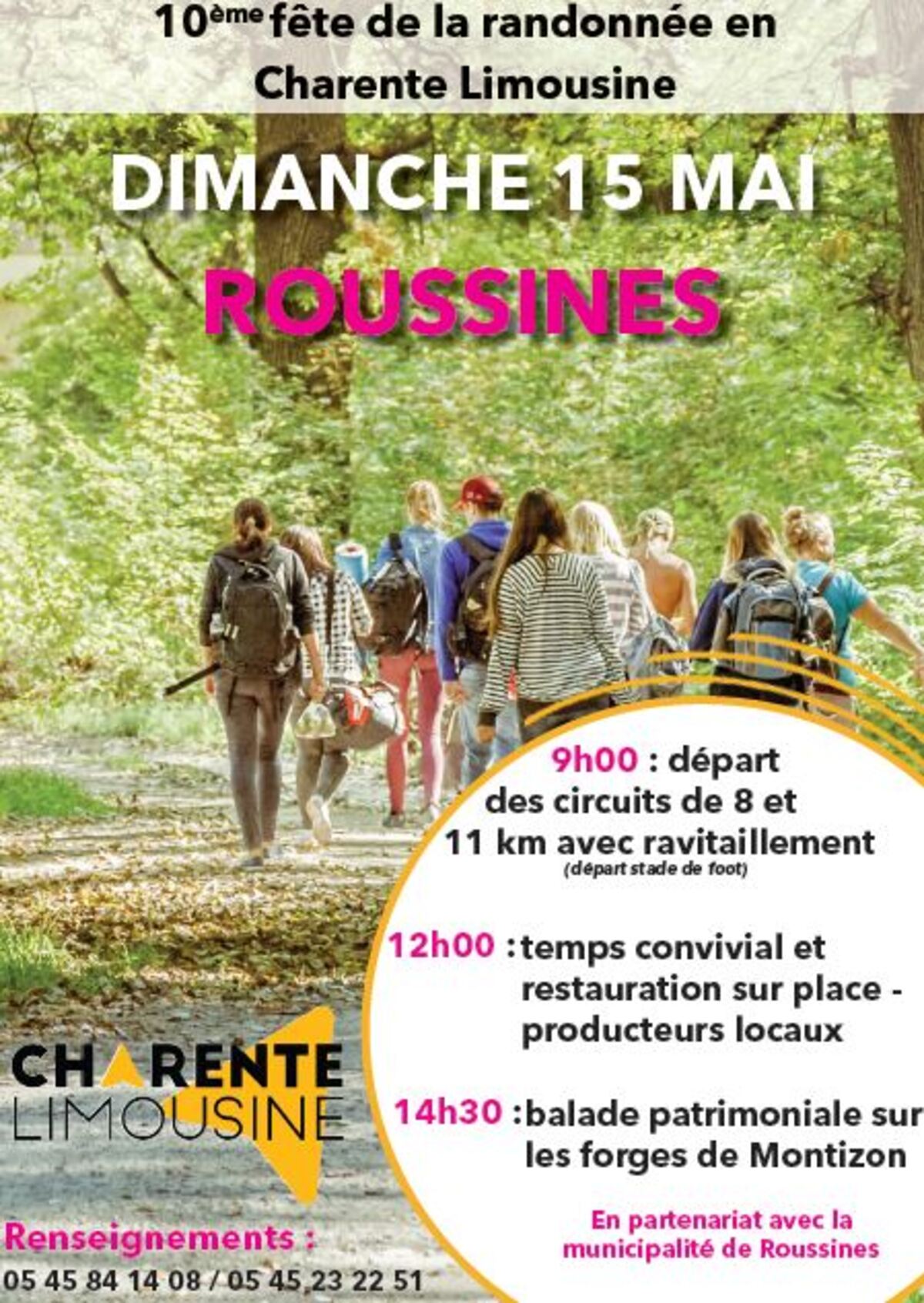 10ème FETE DE LA RANDONNEE- Roussines