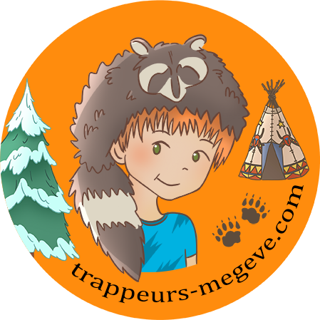 Badge trappeur orange