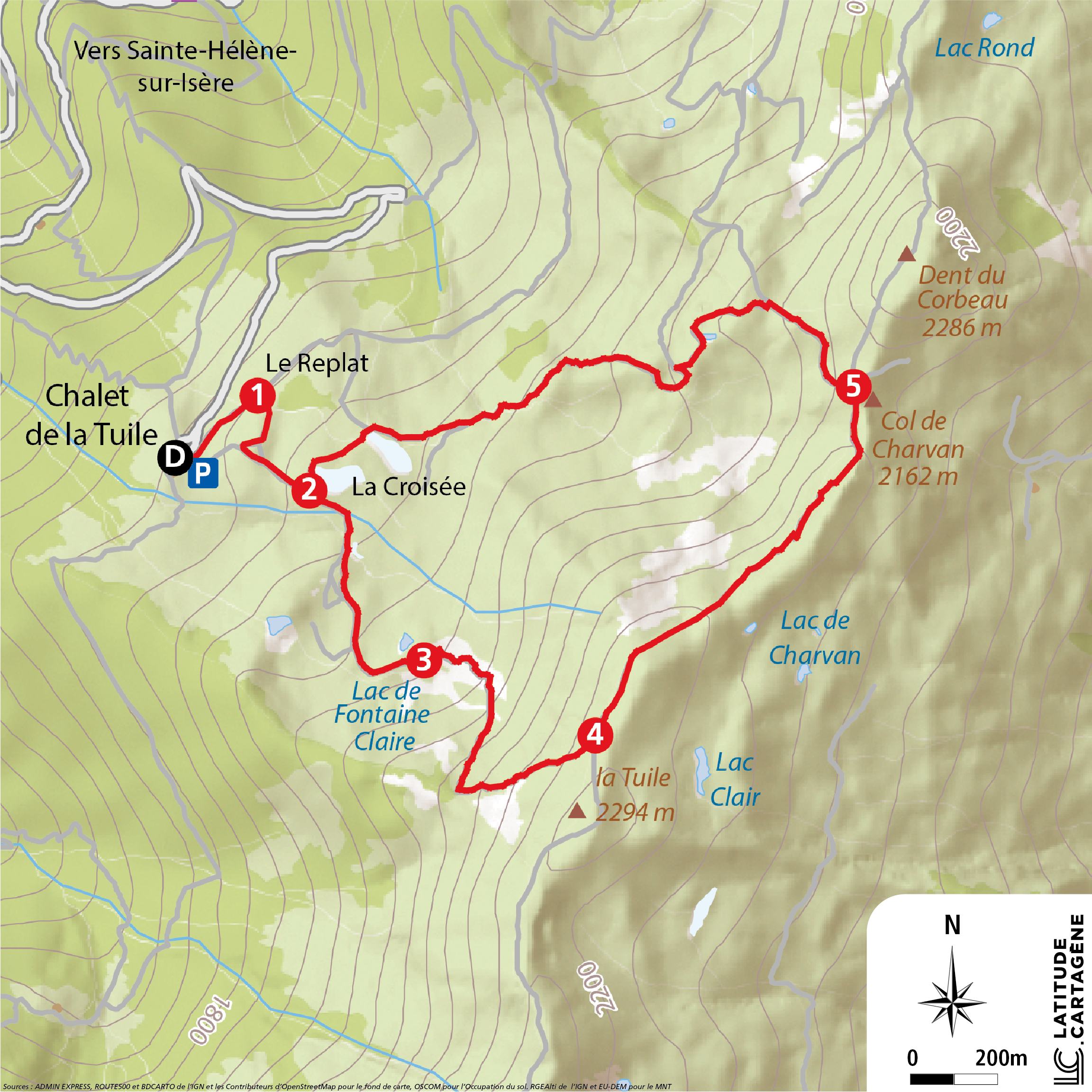 Les chemins de SainteHélène sur Isère autour de l’alpage de La
